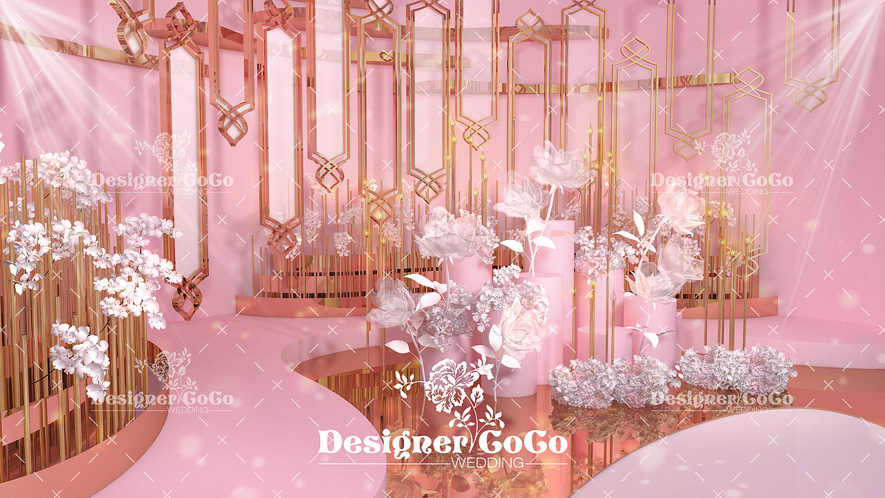 【3D婚礼设计】3D效果图