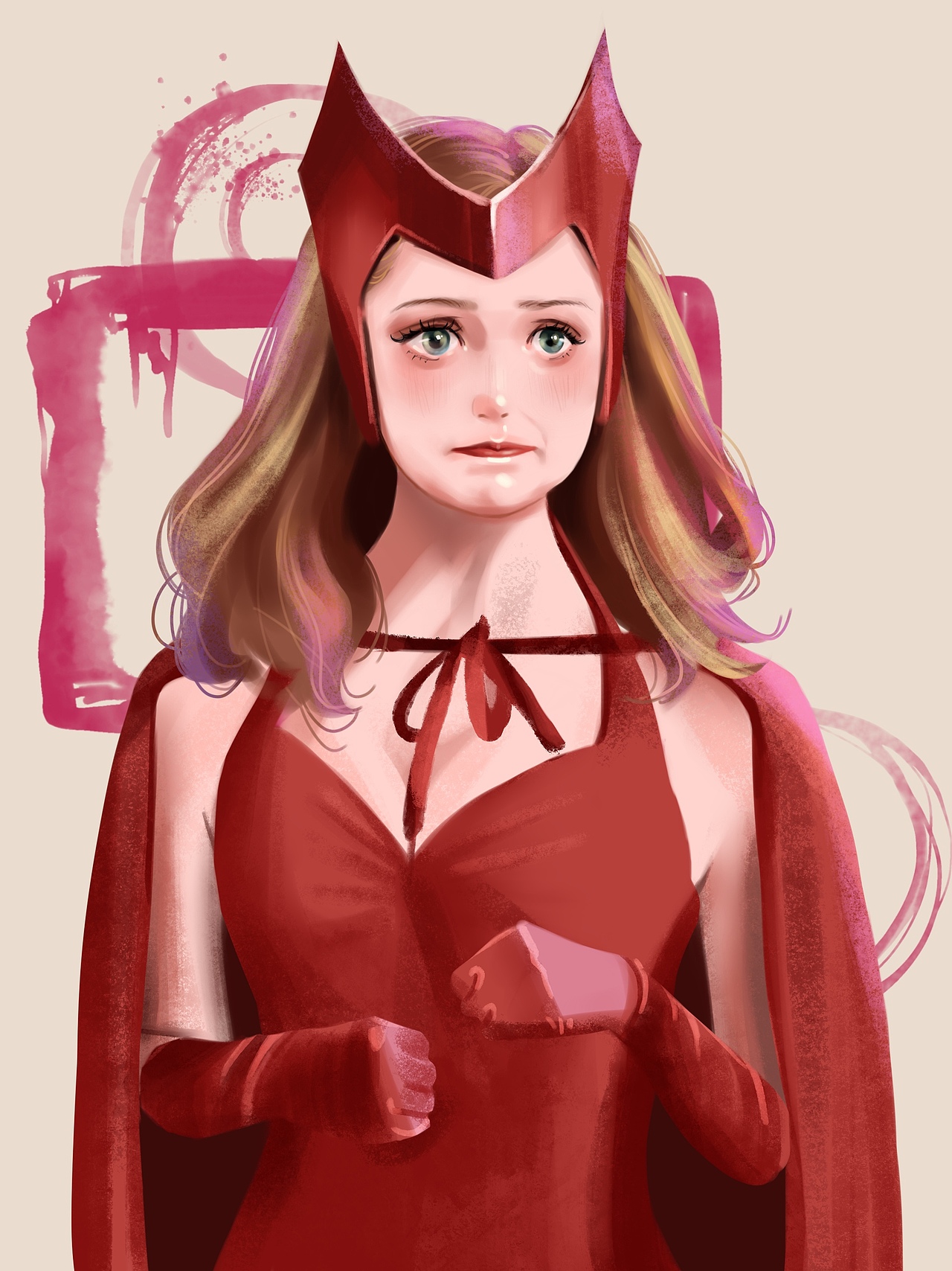 漫威同人 旺达（图ZMjc1ODQ0NDY0） - 创作习作 - 站酷设计师佬逗佬逗原创素材 - 站酷ZCOOL