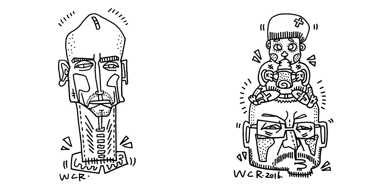 FaceDoodle│怪相涂鸦（图ZNjQ1ODE2MDQ=） - 艺术插画 - 站酷设计师王晨睿原创素材 - 站酷ZCOOL