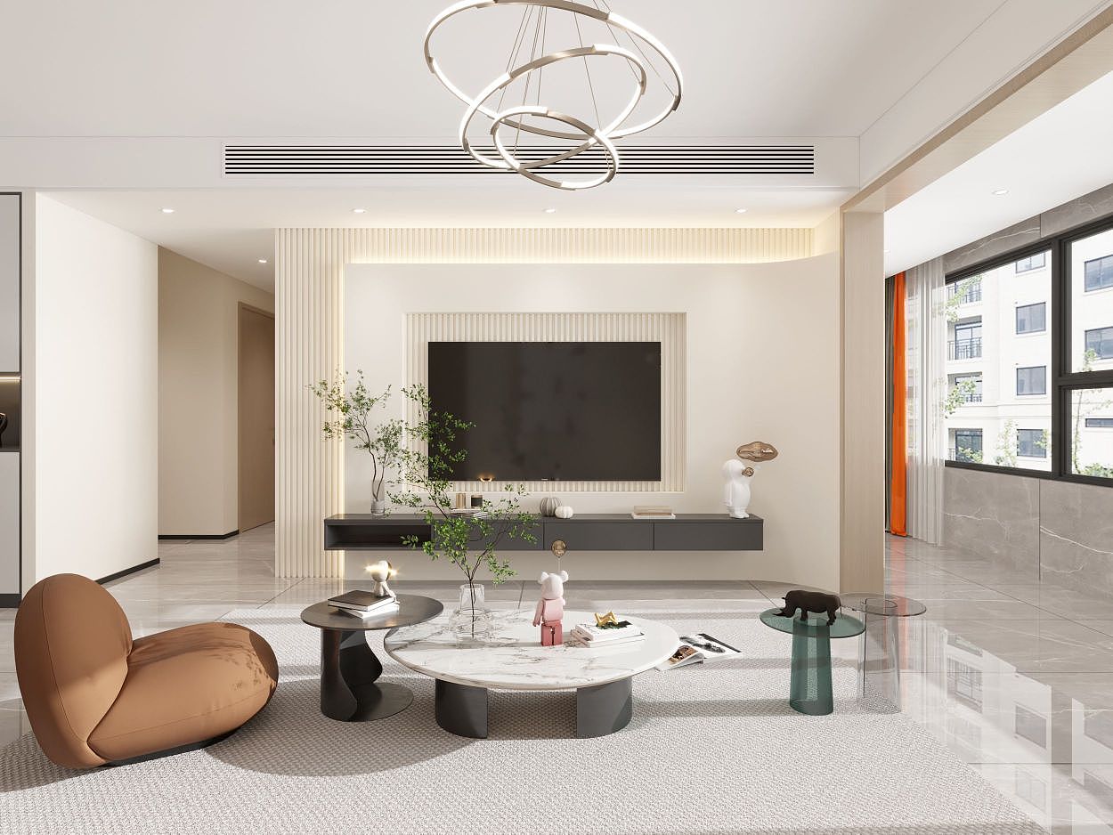 济宁湖畔学府133平装修效果图