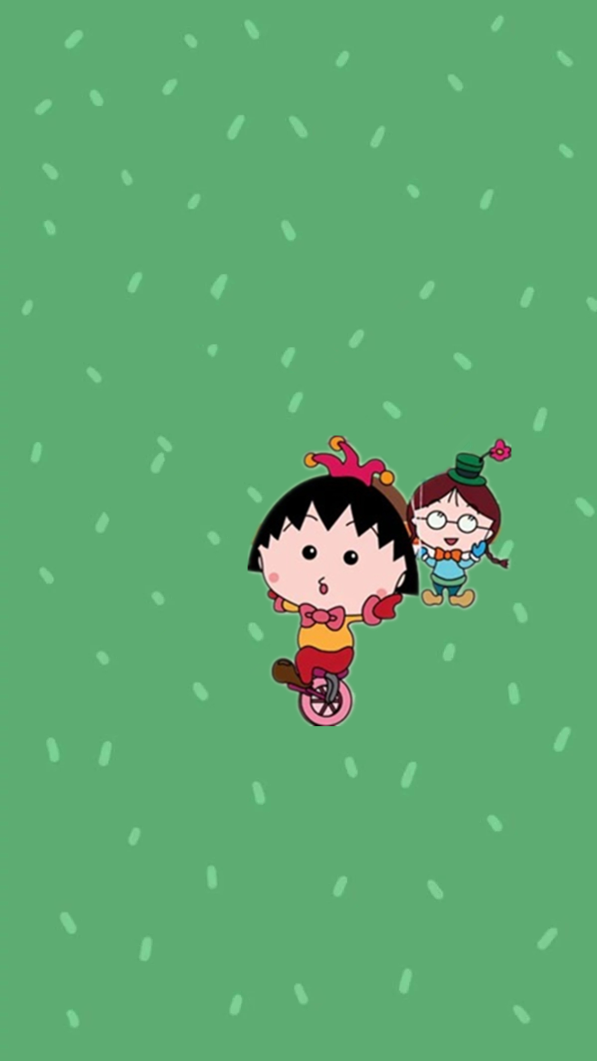 小丸子壁纸绿色系