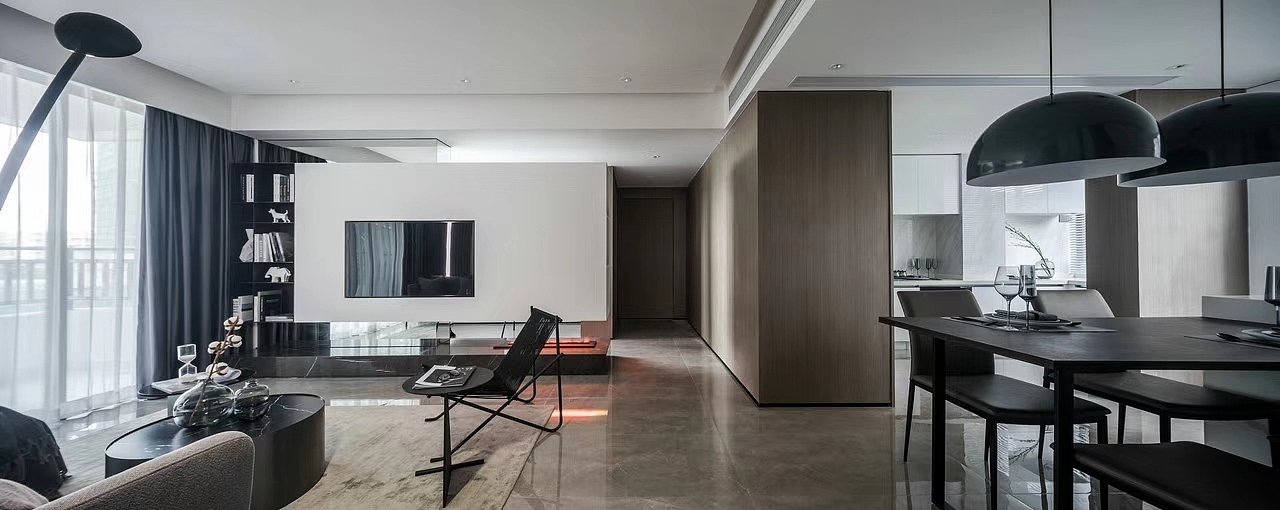 128㎡简洁设计,有你有我,一切都刚刚好!