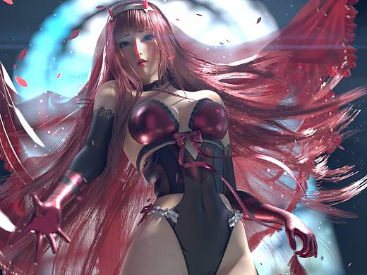 三维角色静帧 Zero two