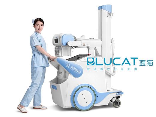 安健科技医疗设备模特拍摄-蓝猫