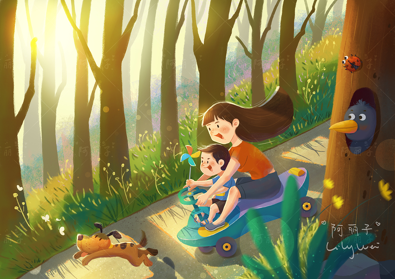 1-2月插画作品总结（图ZMjkwMzQxMjgw） - 创作习作 - 站酷设计师插画师阿丽子原创素材 - 站酷ZCOOL