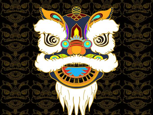 醒獅（個(gè)人主頁-ZNDE2Njg3NDg=） - 商業(yè)插畫 - 站酷設(shè)計(jì)師山間的小花原創(chuàng)素材 - 站酷ZCOOL