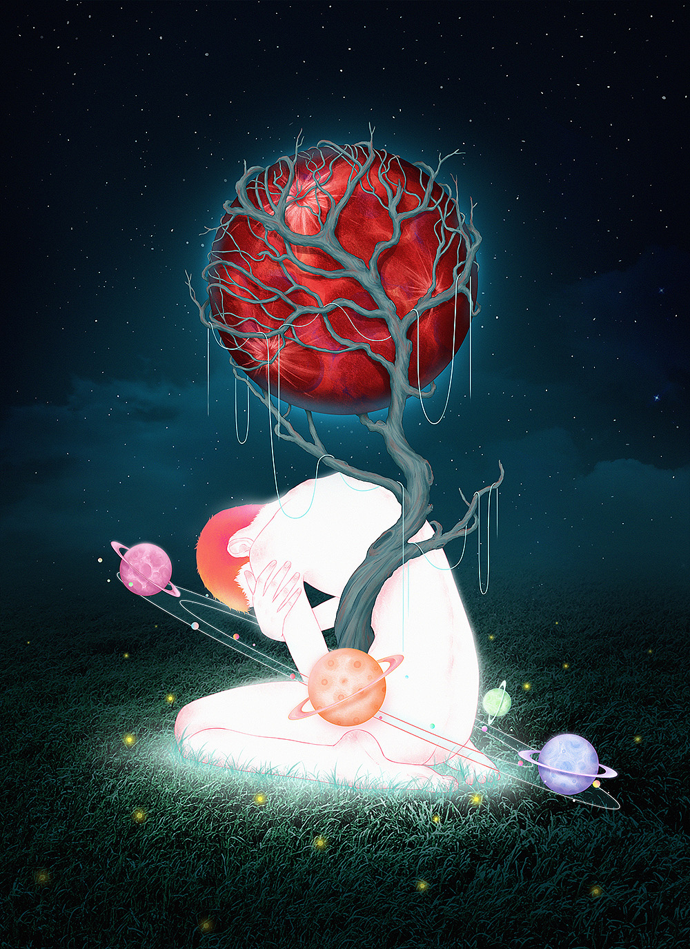 《繁花落梦》（图ZMTAzNTA0NTYw） - 商业插画 - 站酷设计师南国夏原创素材 - 站酷ZCOOL