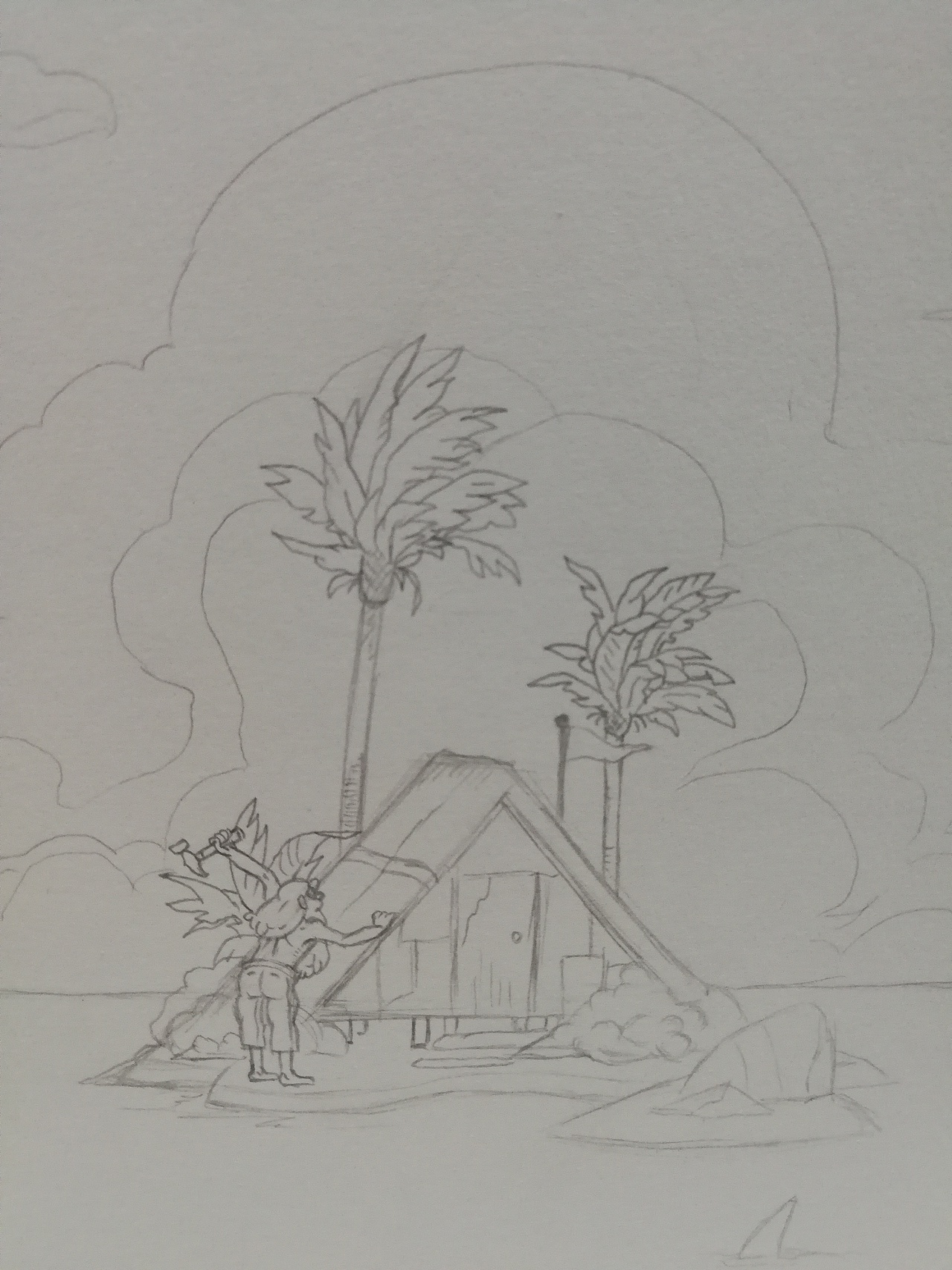 白老头漂流记（图ZMTI4ODE0ODg0） - 创作习作 - 站酷设计师xuchaojie原创素材 - 站酷ZCOOL