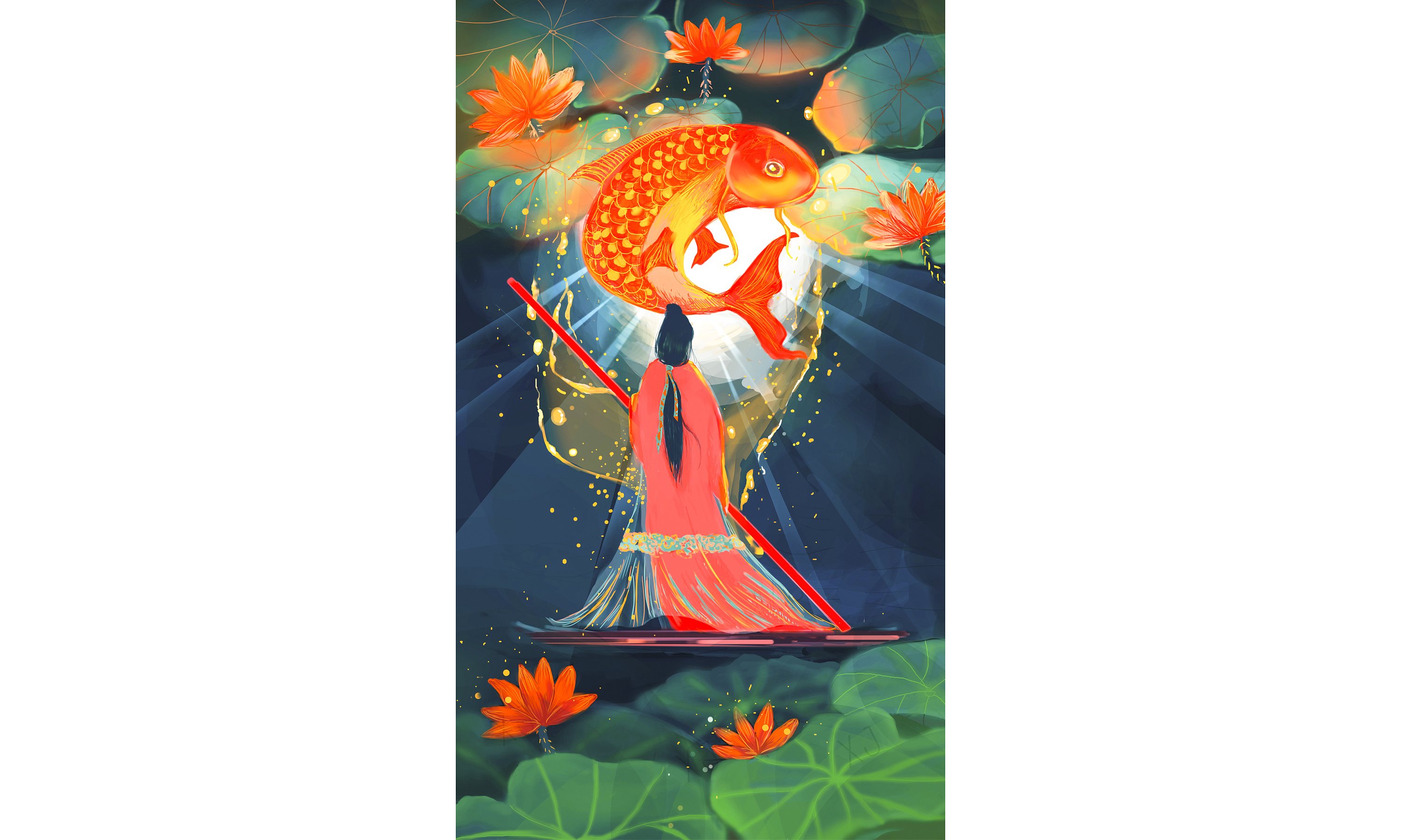 001-如梦令|插画|创作习作|拔兔子的红萝卜 - 原创作品 - 站酷 (zcool