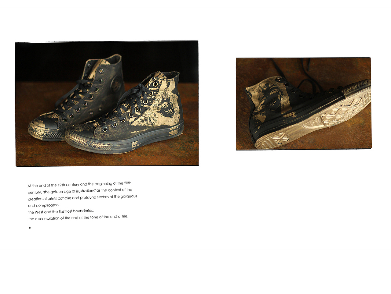 帆布鞋涂鸦-丝网印（图ZNzYwNjYzODA=） - 鞋履设计 - 站酷设计师littlemoon_原创素材 - 站酷ZCOOL