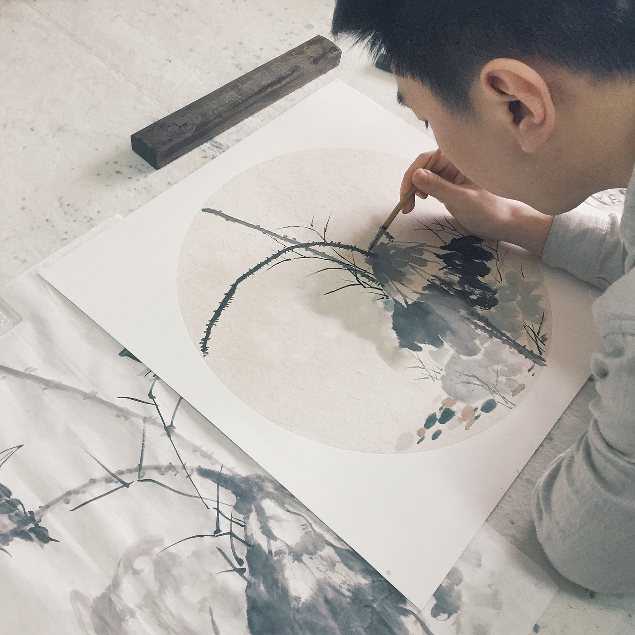 || 国画 || 花鸟 · 斗方小品（图ZNDg2MTA5MTY=） - 绘画 - 站酷设计师鲲Quinn原创素材 - 站酷ZCOOL