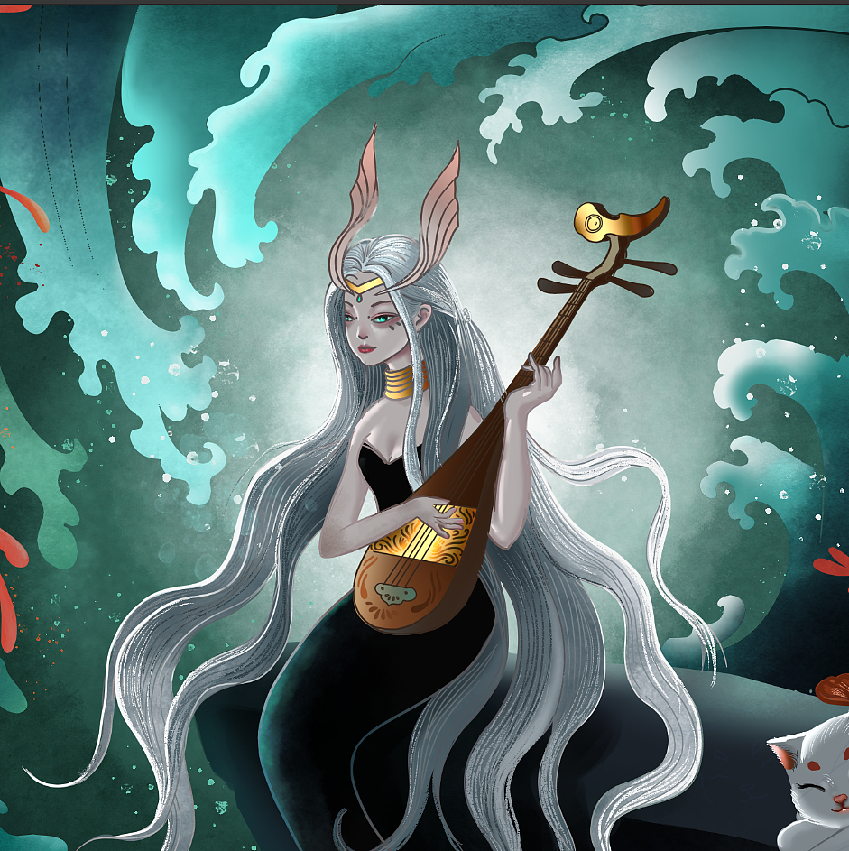 鱼妖（图ZMTk3ODkzNDgw） - 艺术插画 - 站酷设计师虎耳草和翠翠原创素材 - 站酷ZCOOL