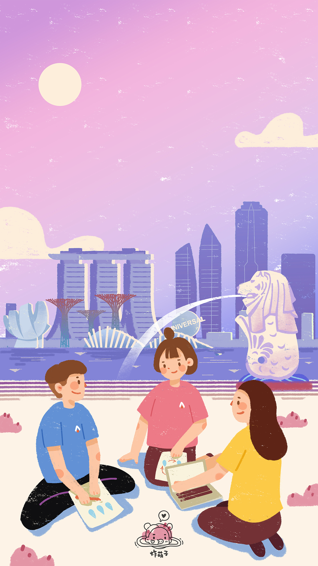 某旅游宣传 | 一览世界de精彩 2（图ZMTgzNDExMTEy） - 商业插画 - 站酷设计师炸萌子原创素材 - 站酷ZCOOL