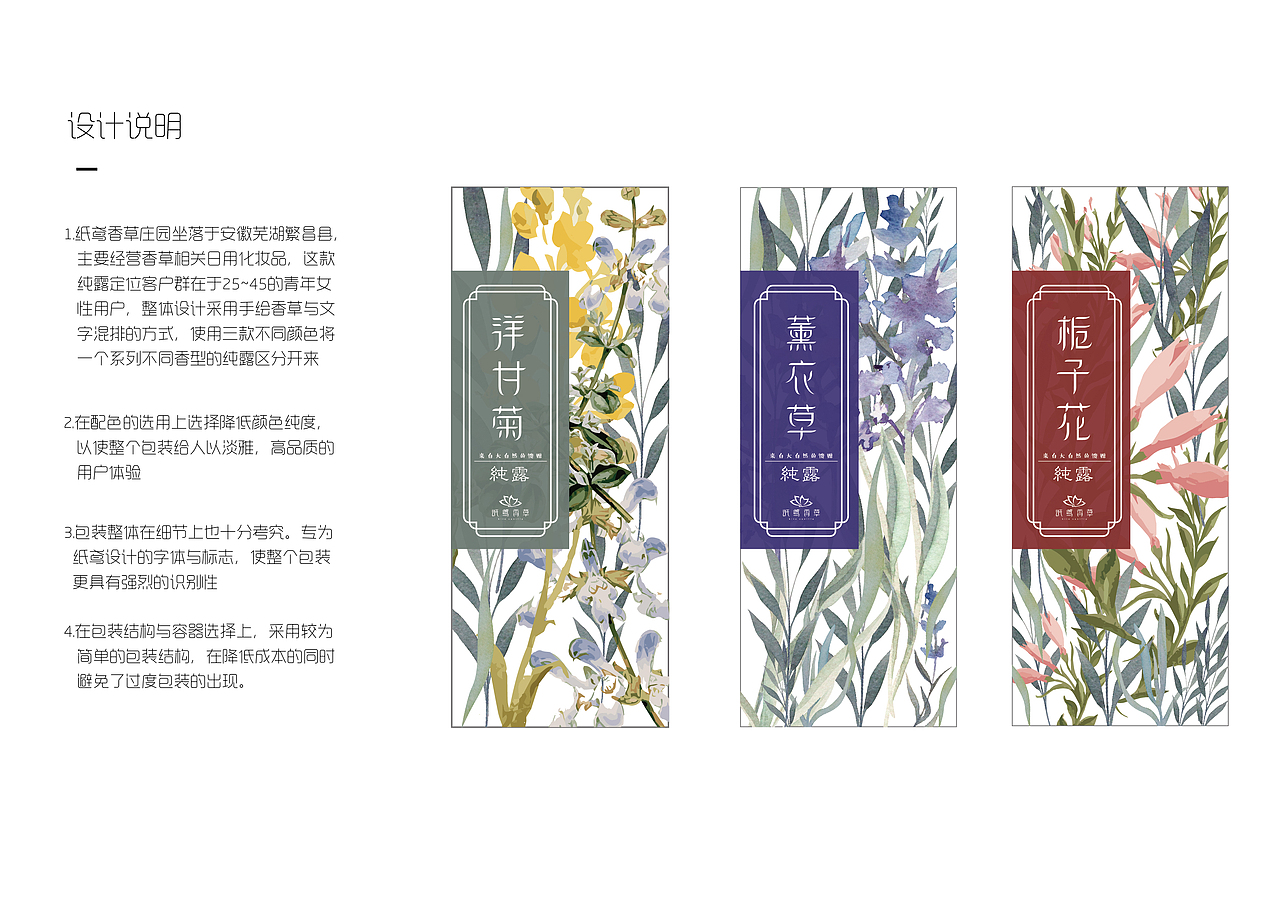 纸鸢香草纯露包装设计