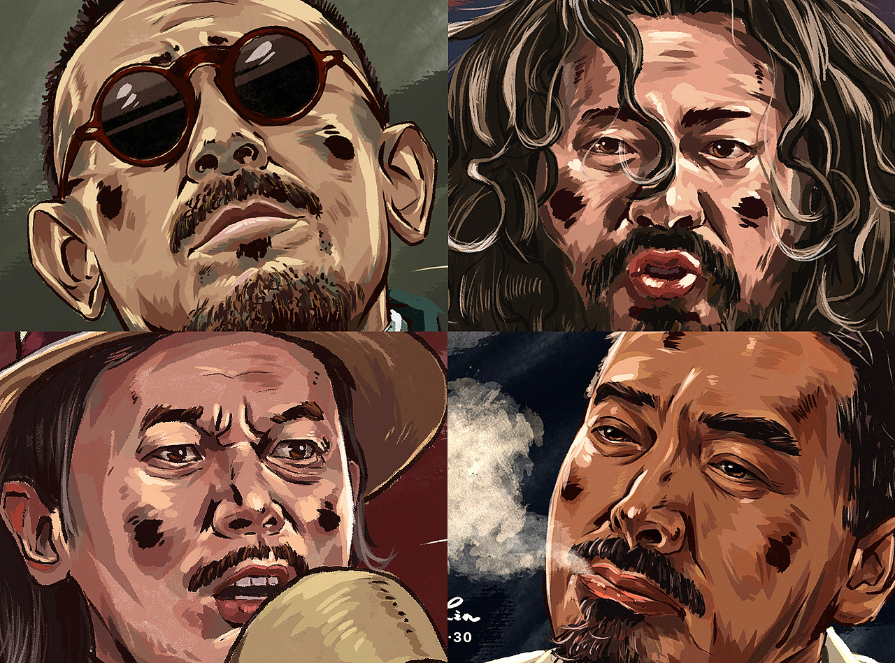 連續(xù)四天電影插畫練習(xí)|讓子彈飛（圖ZMjk5NTg2NjI0） - 商業(yè)插畫 - 站酷設(shè)計師林感來啦原創(chuàng)素材 - 站酷ZCOOL