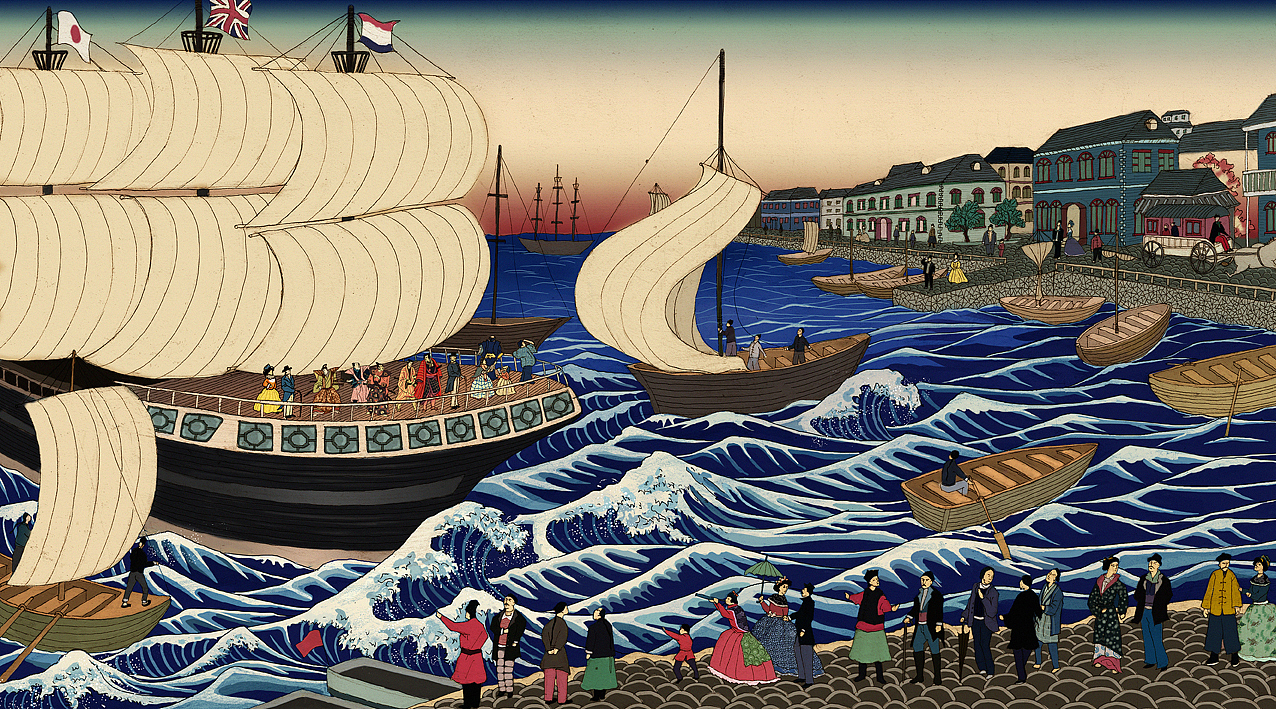 千岁丸访华（图ZMjcxMjg0MA==） - 商业插画 - 站酷设计师大沥梁海强原创素材 - 站酷ZCOOL