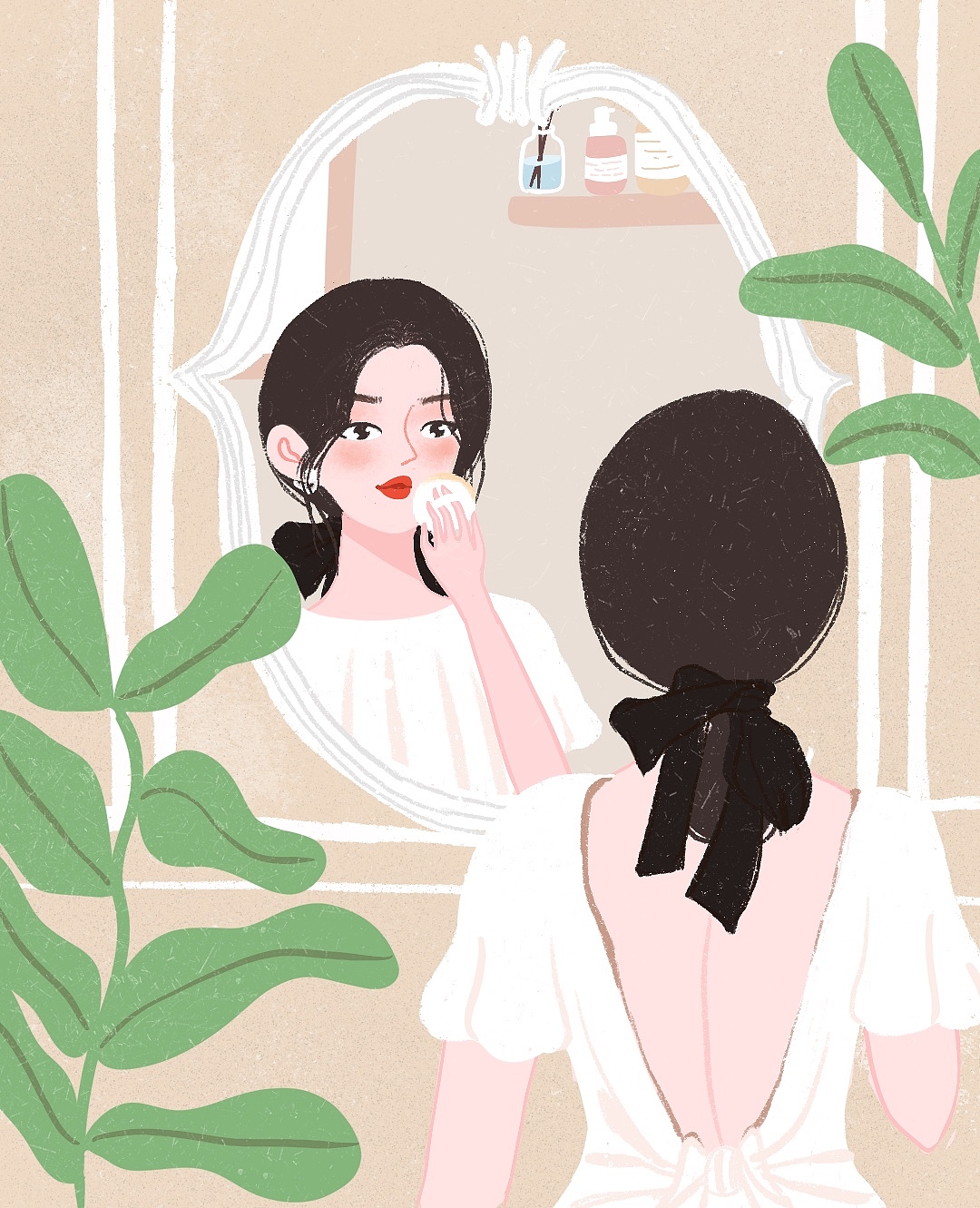 悦指间美甲插画合集