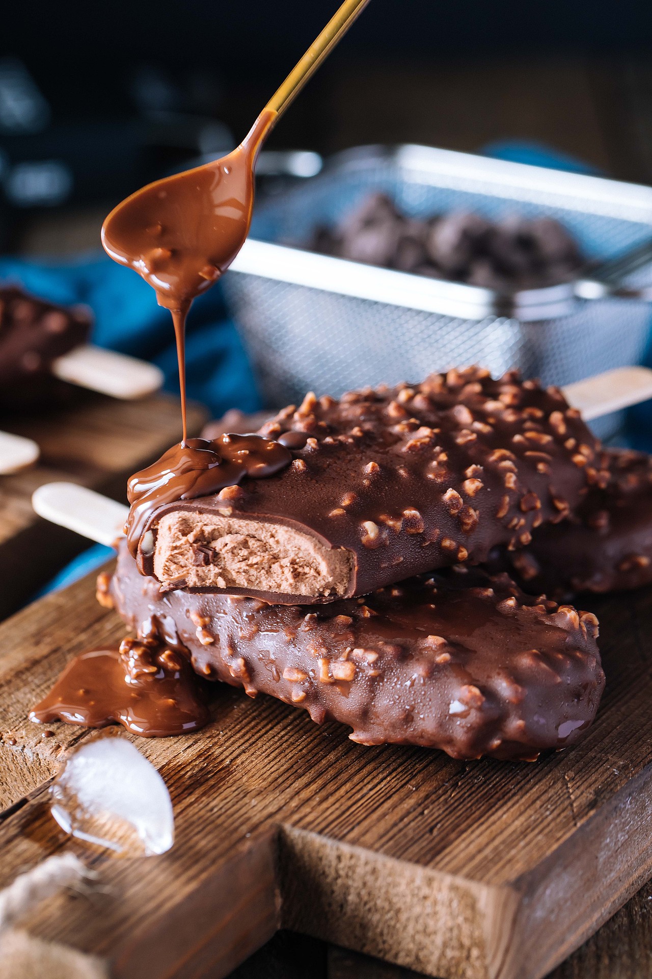 美食摄影-夏日巧克力雪糕