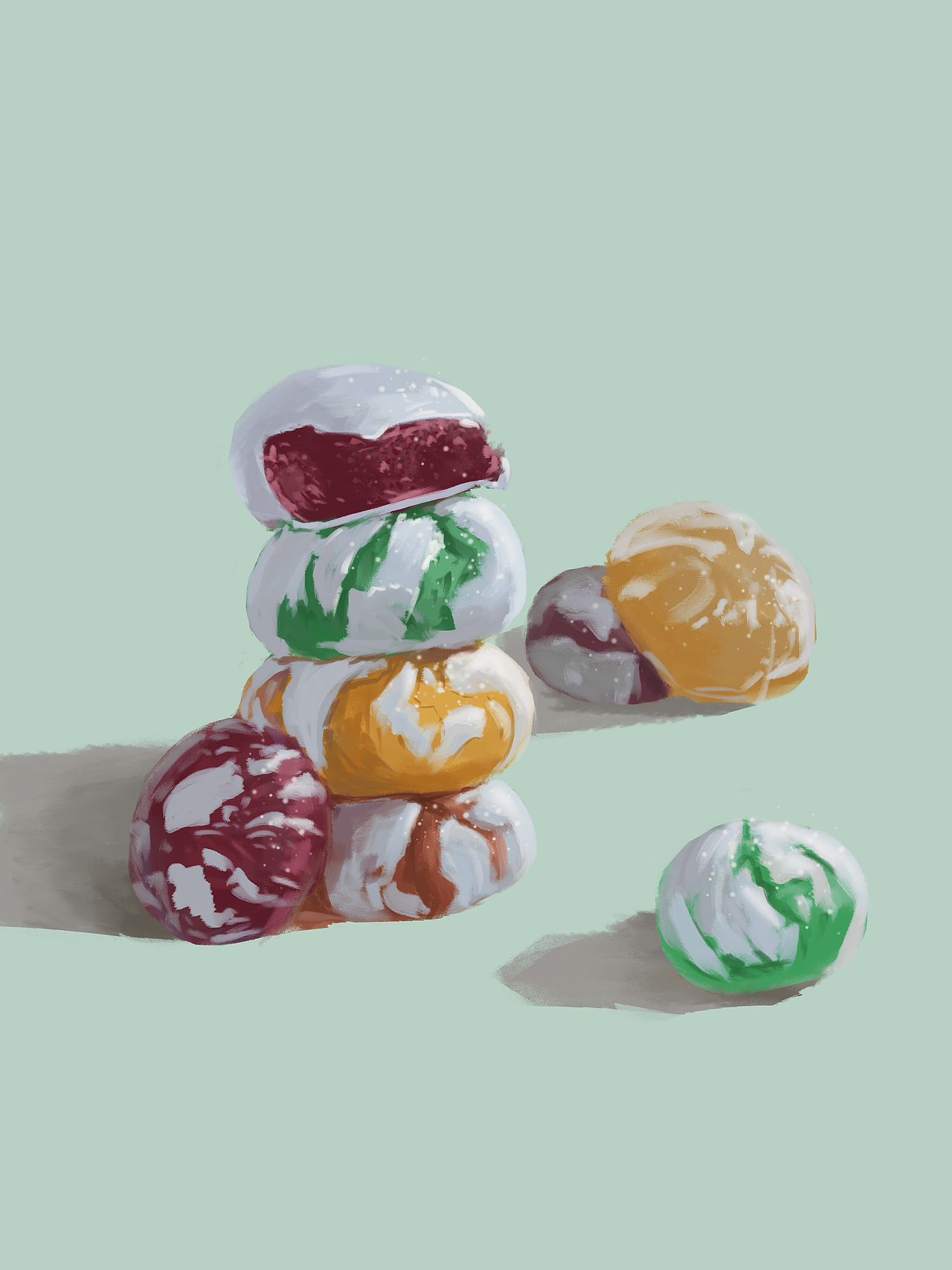 厚涂插画（图ZMjcwNzE1ODMy） - 绘画 - 站酷设计师麦当a原创素材 - 站酷ZCOOL