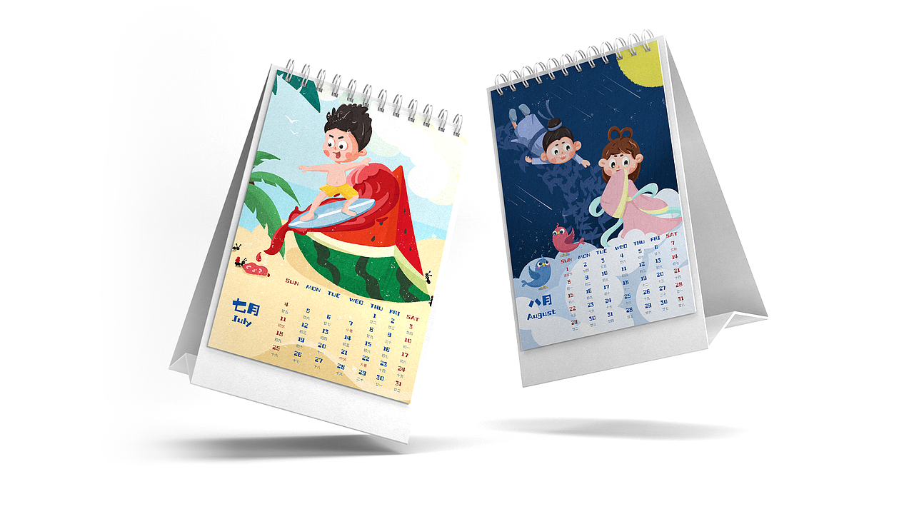 2021台历插画（图ZMjMzMTE5MTU2） - 绘本 - 站酷设计师CinmayLee原创素材 - 站酷ZCOOL