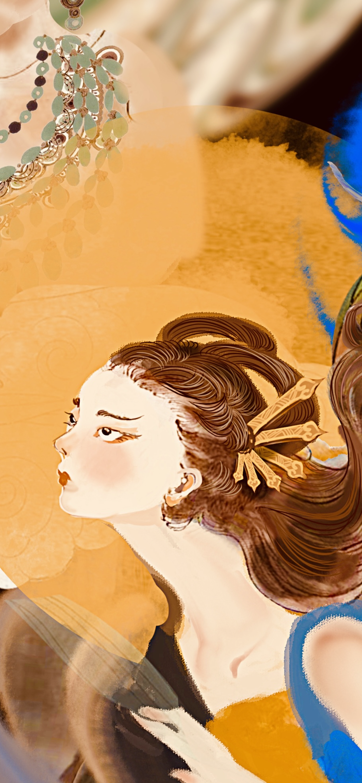 行宫见月伤心色 夜雨闻铃肠断声