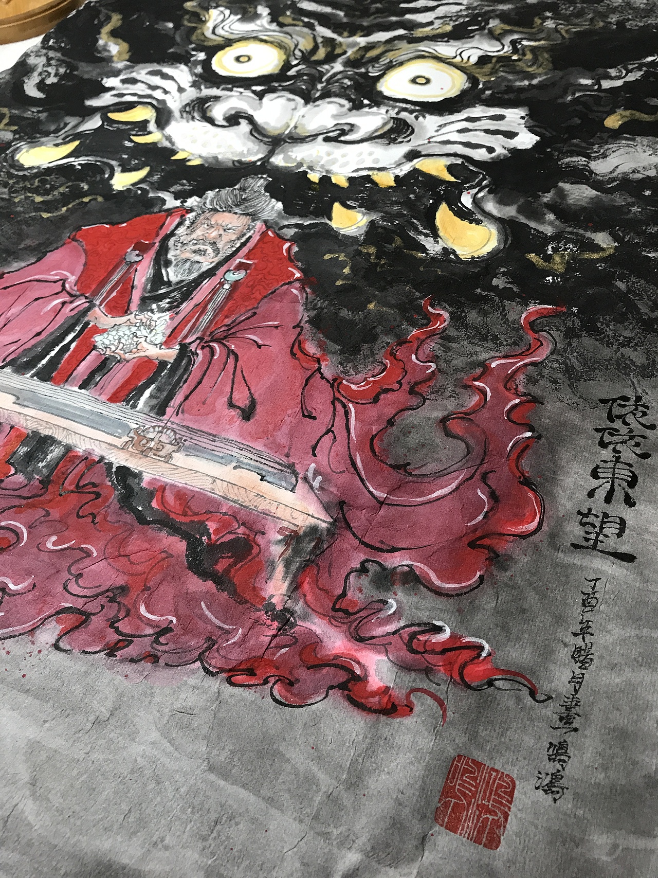 上善凡品原创作品,《依依东望》_尹鸣鸿-站酷zcool