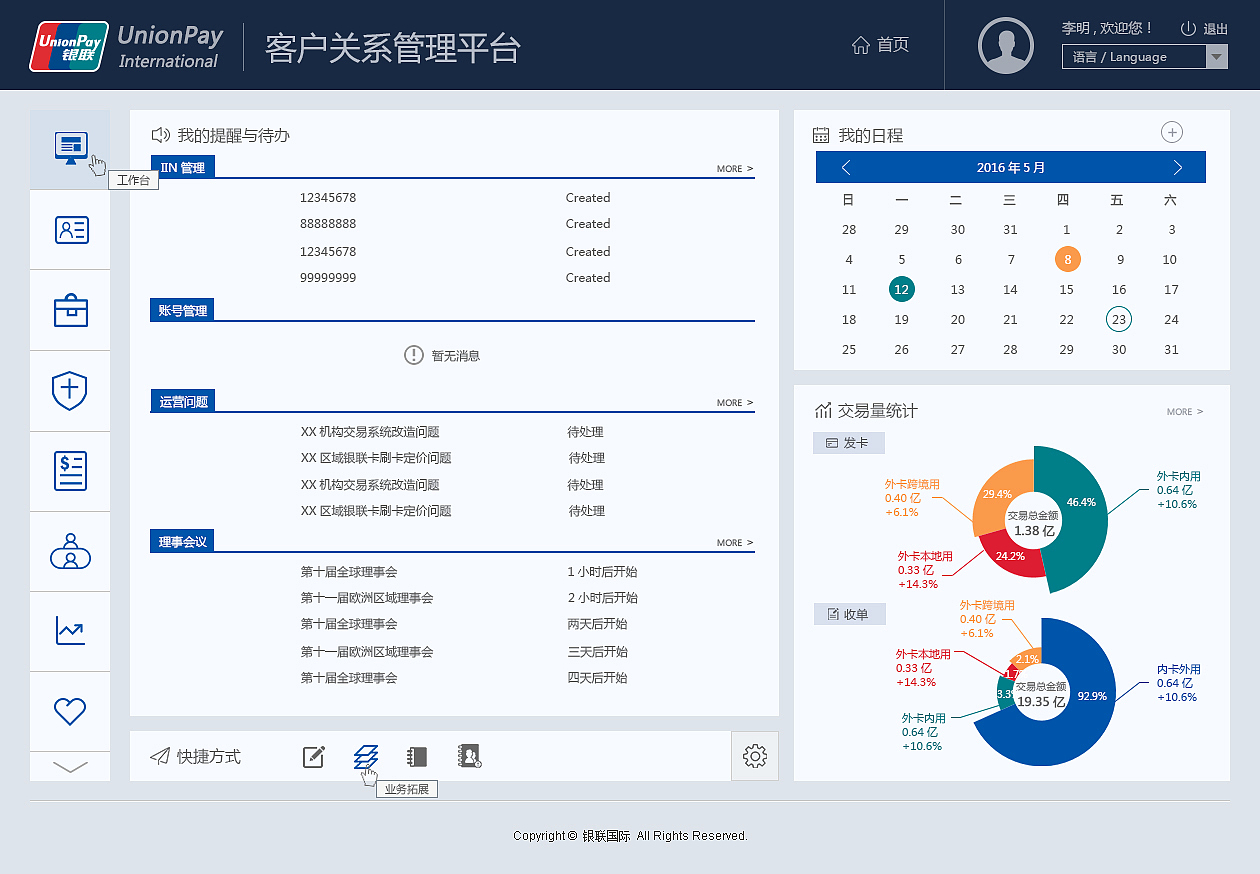 一些后台管理系统