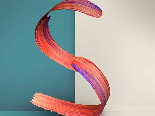 c4d油漆字周练