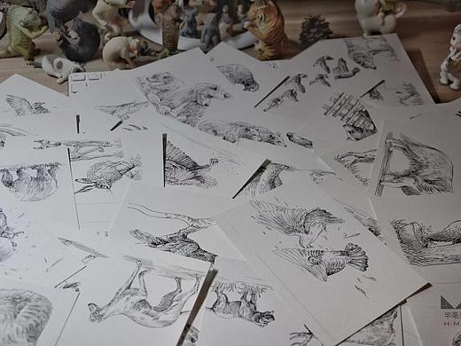 小幅动物插画