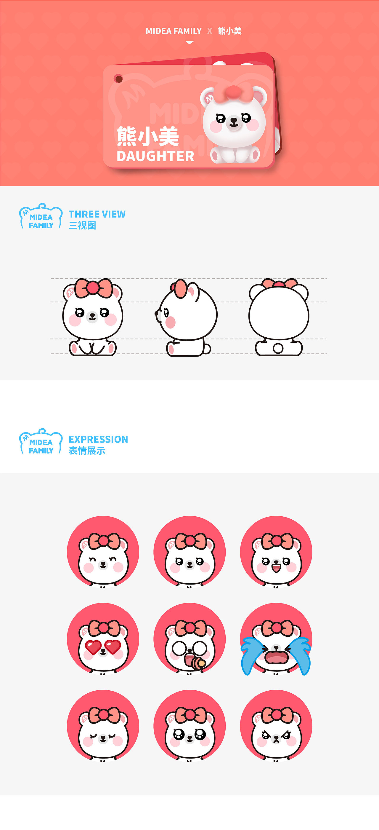 Midea Family · Q版形象设计（图ZMTkwNTE2MDg4） - IP形象 - 站酷设计师野狗富贵原创素材 - 站酷ZCOOL