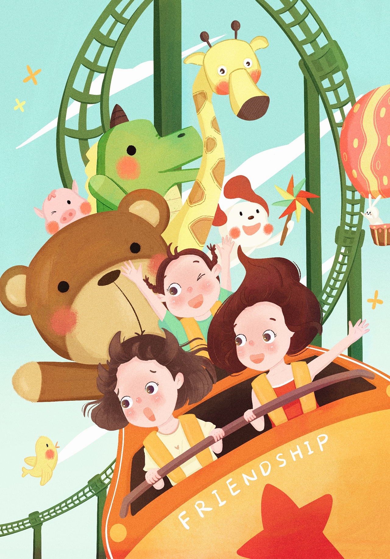 惊奇游乐园|插画|儿童插画|椰波珍树_原创作品-站酷(zcool)