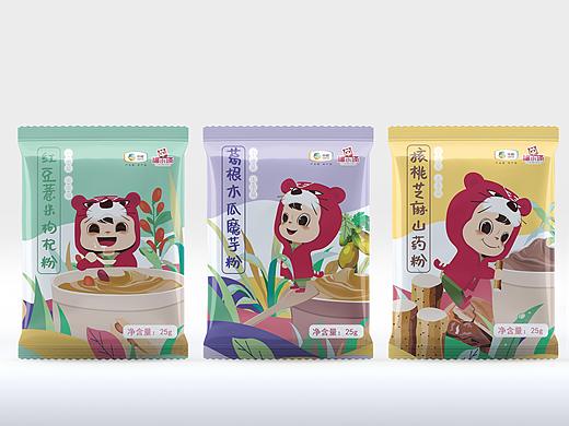 中粮集团旗下品牌福小满山药粉包装代餐粉包装设计