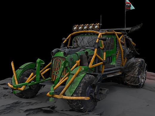 新概念RC越野车 Arnold渲染图（个人主页-ZNTkyODQzMjA=） - 动画/影视 - 站酷设计师西猫柿原创素材 - 站酷ZCOOL