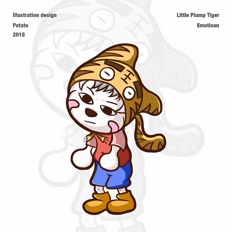 "小胖虎"-敦敦 形象设计|动漫|网络表情|potato69