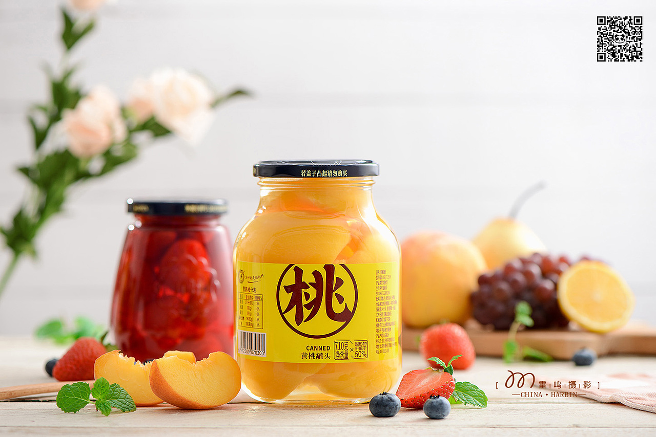 《红酒雪梨黄桃金桔水果罐头》美食 哈尔滨雷鸣摄影（图ZMjg2NzUzMjQ4） - 美食摄影 - 站酷设计师雷鸣摄影原创素材 - 站酷ZCOOL