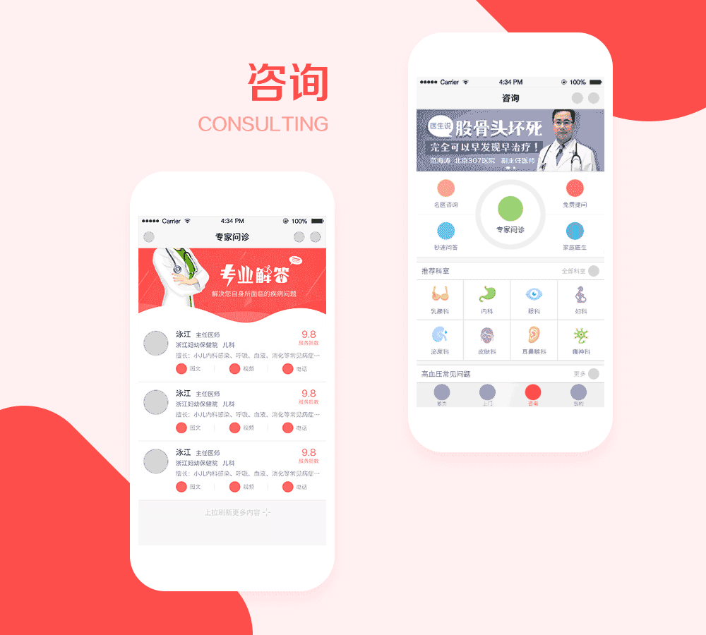 App 居家医护 迭代版（图ZMTIxODYwMjk2） - 交互/UE - 站酷设计师葛泳江原创素材 - 站酷ZCOOL