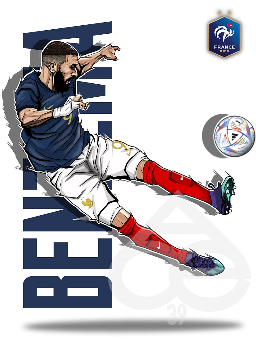 世界杯手绘球星卡第一弹