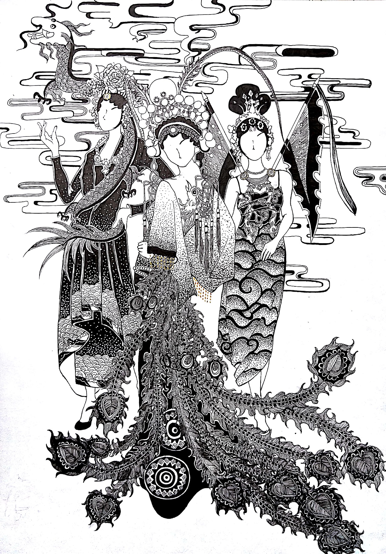 中国传统图案综合系列创意装饰画（图ZMTMzMDYzNTIw） - 艺术插画 - 站酷设计师Aoye发原创素材 - 站酷ZCOOL