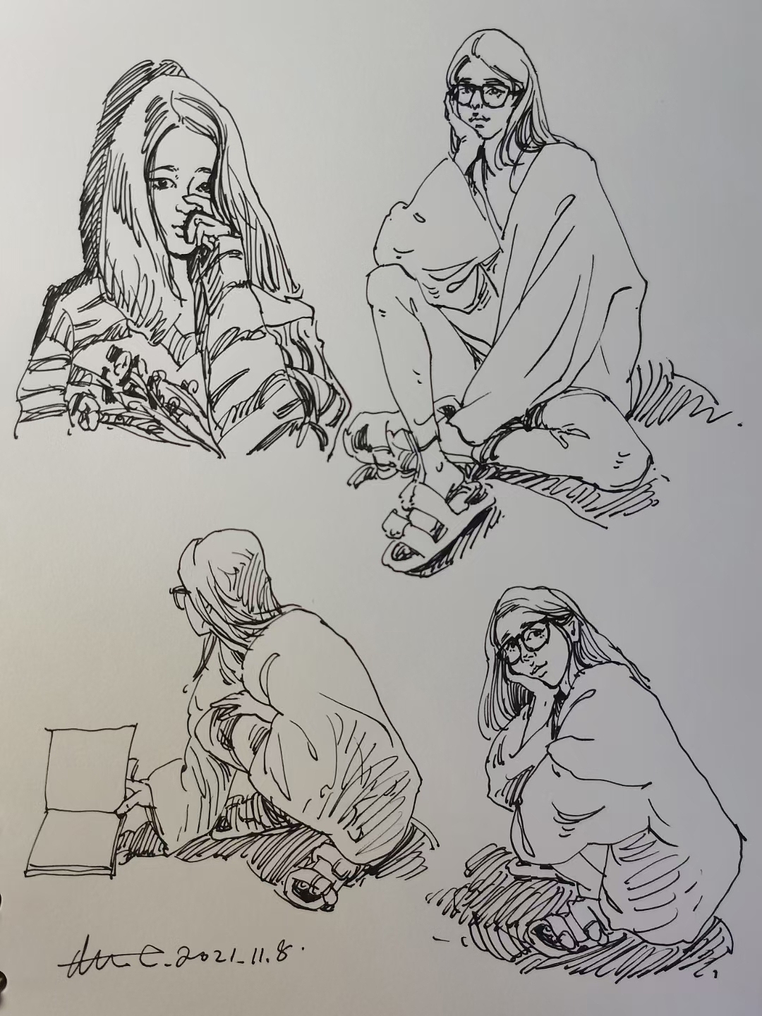 近日速写（图ZMjgxNDkwMzM2） - 绘画 - 站酷设计师张晓睿原创素材 - 站酷ZCOOL