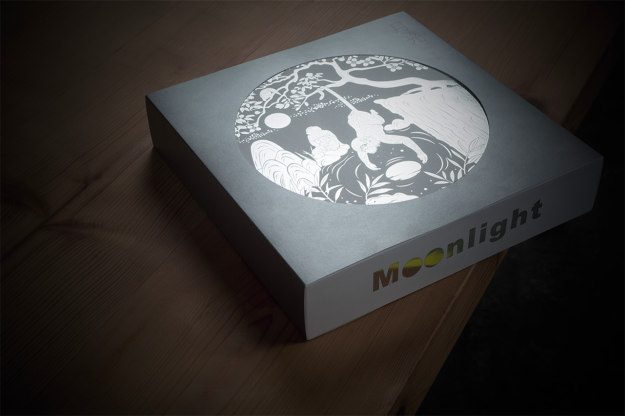 月光—企業(yè)定制版，一款夜里會(huì)自然亮起的月餅包裝。（圖ZODk4MzYzMTY=） - 包裝 - 站酷設(shè)計(jì)師花山水溪設(shè)計(jì)原創(chuàng)素材 - 站酷ZCOOL