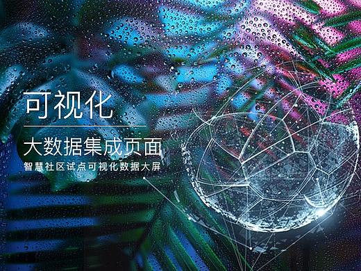 智慧社区-可视化大数据屏页面设计