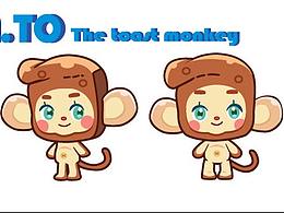 IP設計-表情包Ato吐司猴