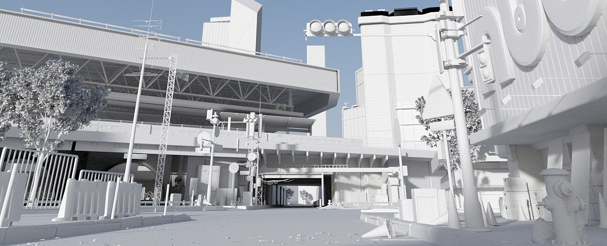 日系二次元场景,三渲二过程思路