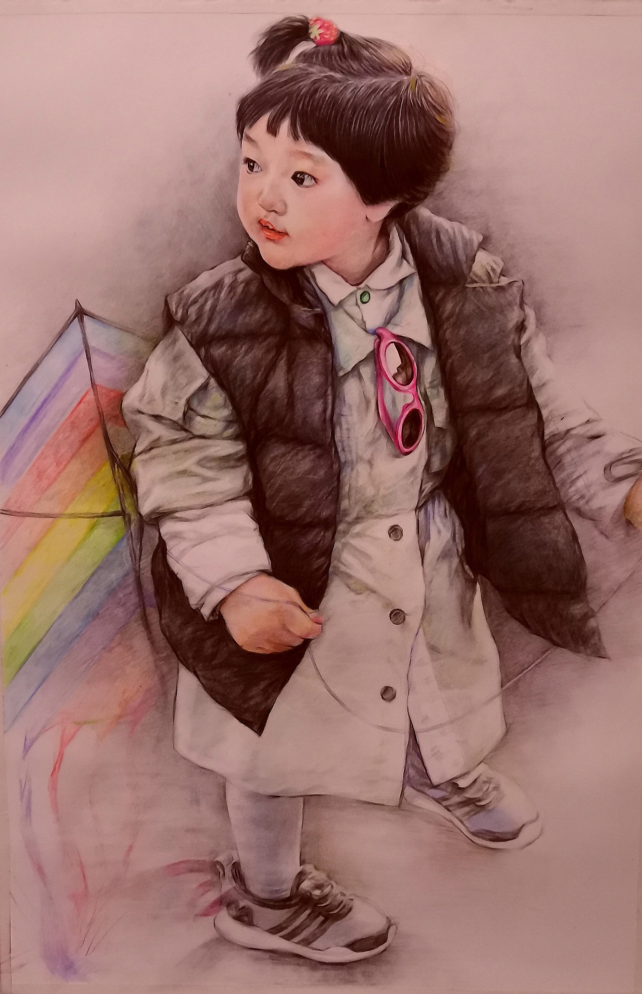 彩铅人像|纯艺术|绘画|苑艺_原创作品-站酷(zcool)