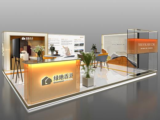 綠地香港展位（個(gè)人主頁(yè)-ZNTQwODU5NDg=） - 展陳設(shè)計(jì) - 站酷設(shè)計(jì)師叮咚0320原創(chuàng)素材 - 站酷ZCOOL