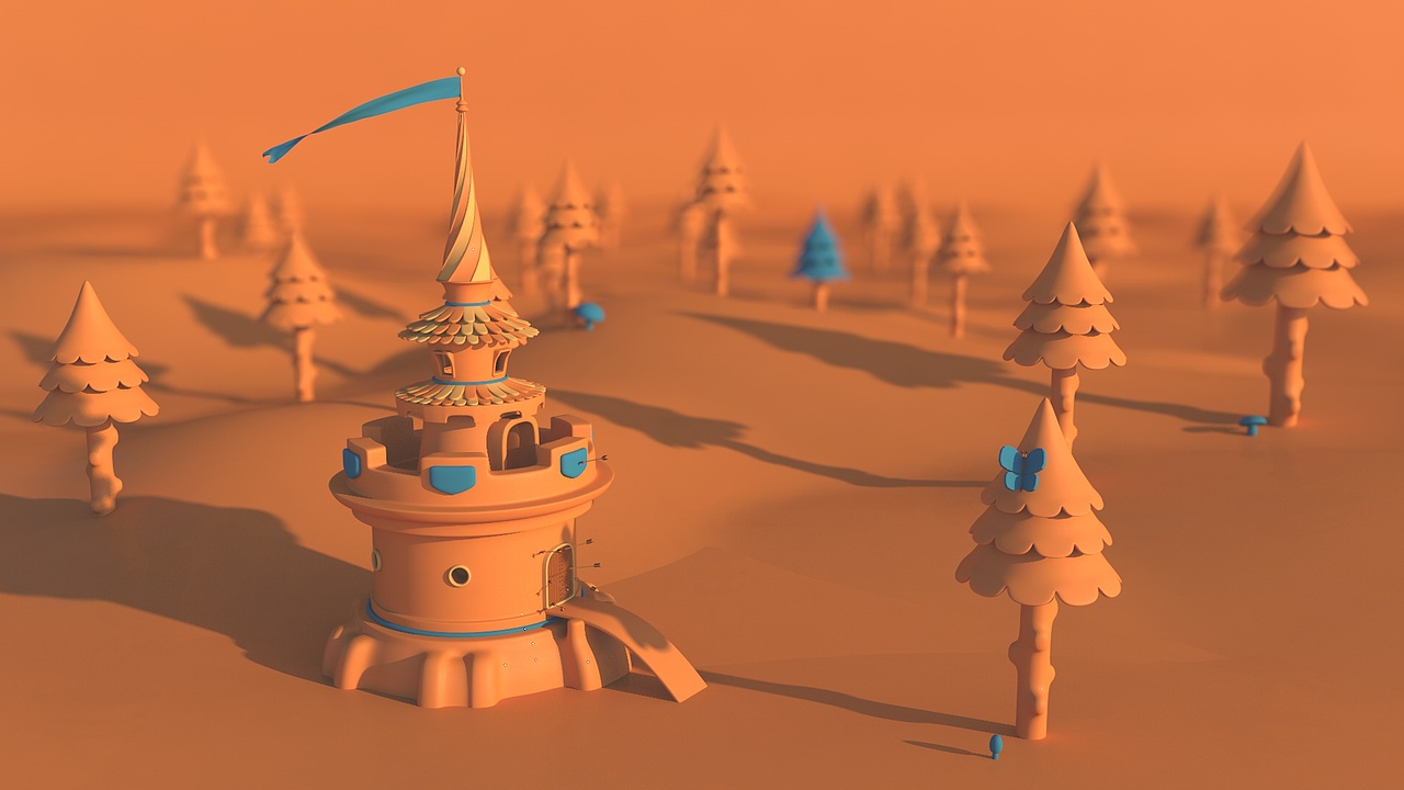 C4D 卡通城堡场景（图ZMTAzNjcwMTg0） - 场景 - 站酷设计师Samurai9527原创素材 - 站酷ZCOOL
