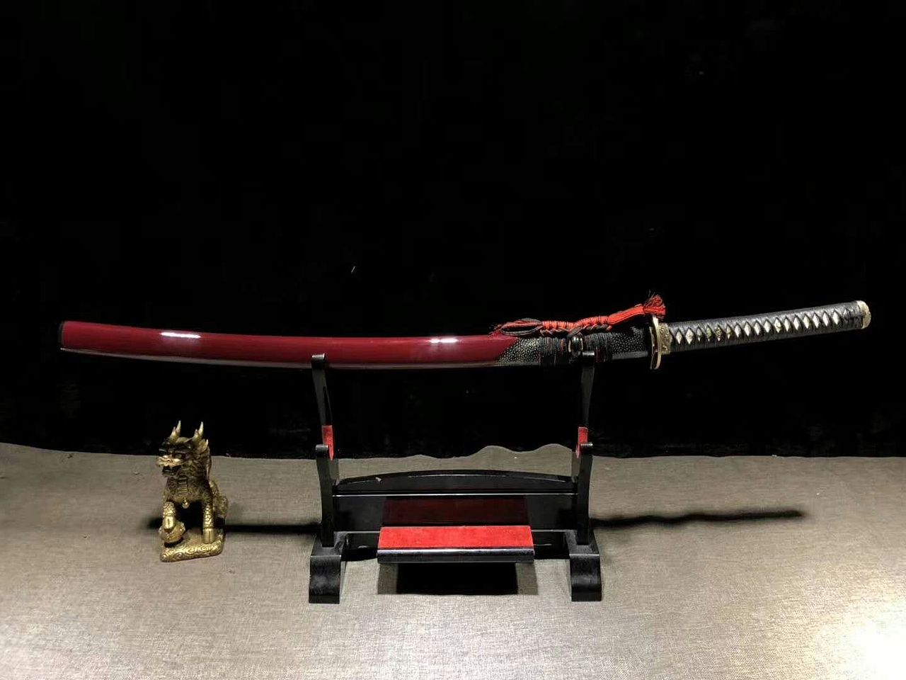 半包鱼皮朱鞘胜虫装 打刀