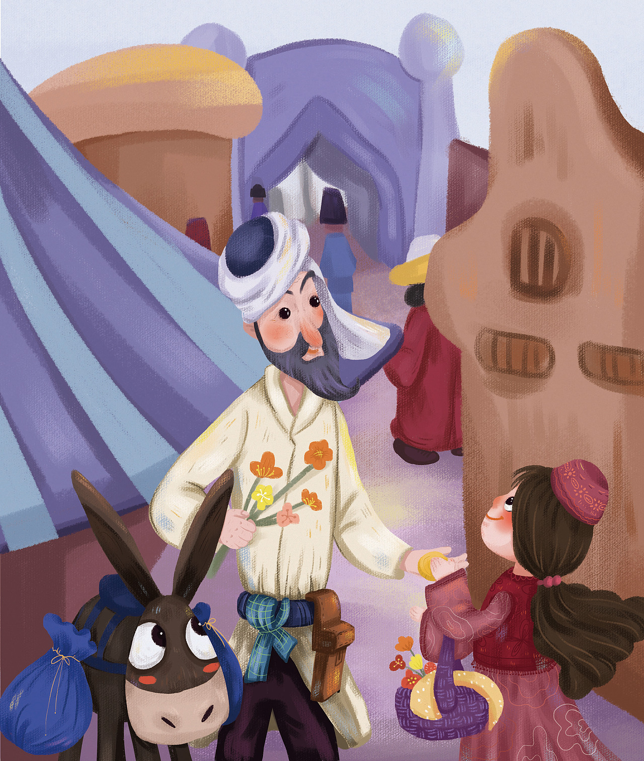 经典阿凡提致敬插画