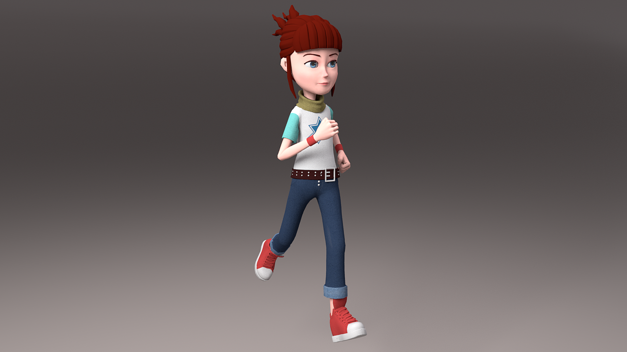 三维卡通人物模型