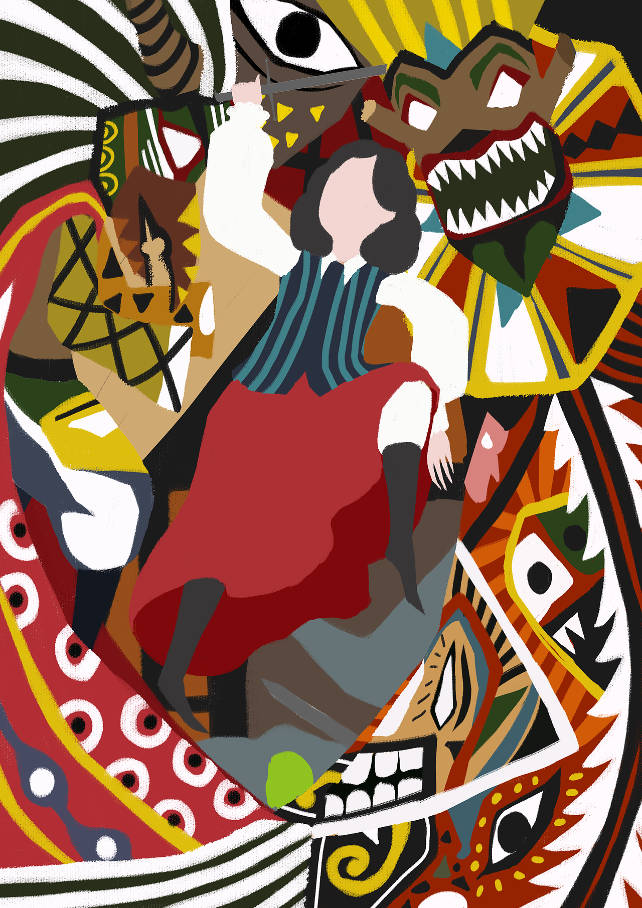 那些荒唐的时候（图ZMjExOTc4ODgw） - 儿童插画 - 站酷设计师张明明的狗叫孤独原创素材 - 站酷ZCOOL